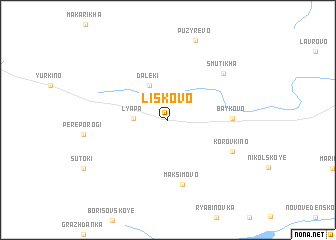 map of Liskovo