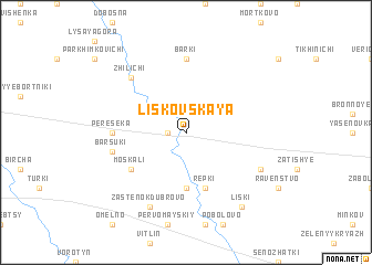 map of Liskovskaya