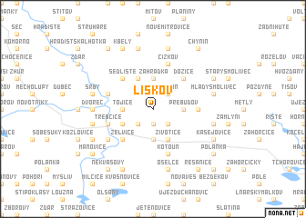 map of Liškov