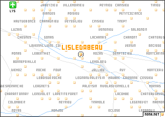 map of LʼIsle-dʼAbeau