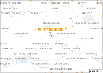 map of Lisle-en-Rigault