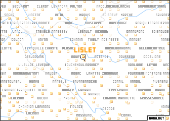 map of LʼIslet