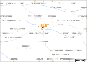 map of Lislet