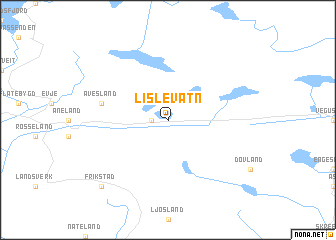 map of Lislevatn