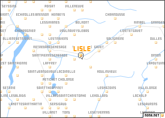 map of LʼIsle