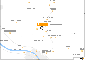 map of Lisman