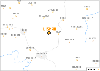 map of Lisman