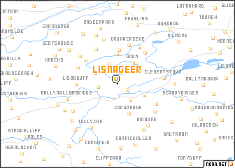 map of Lisnageer