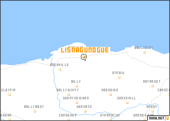 map of Lisnagunogue