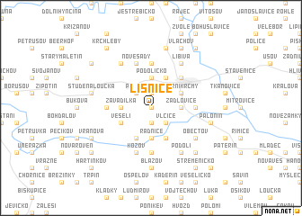 map of Líšnice