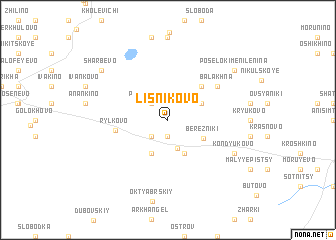 map of Lisnikovo