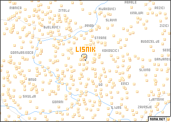 map of Lisnik