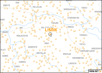 map of Lisnik