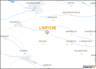 map of Lisnyche