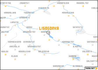 map of Lisogorka