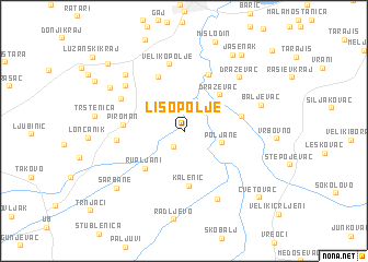 map of Liso Polje