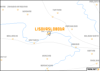 map of Lisova Sloboda