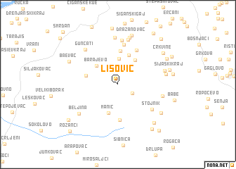 map of Lisović