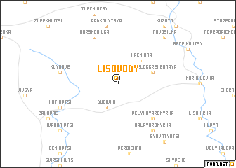 map of Lisovody