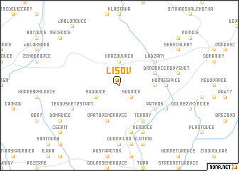 map of Lišov