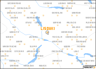 map of Lisówki