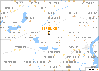 map of Lisówko