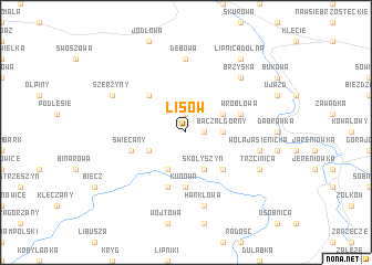 map of Lisów