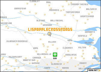 map of Lispapple Cross Roads