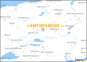 map of Lissatinnig Bridge