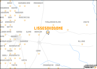 map of Lissè-Sokodomè