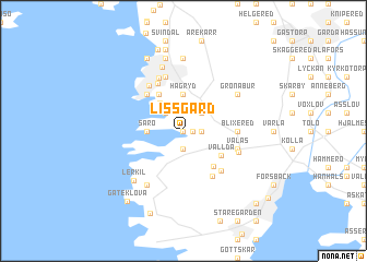 map of Lissgård