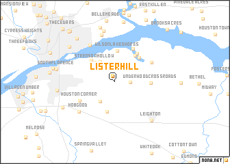 map of Listerhill