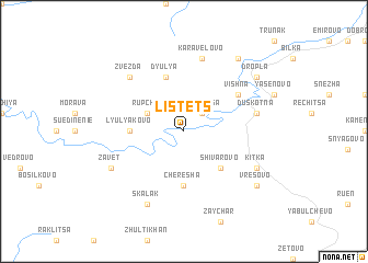map of Listets