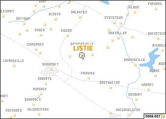 map of Listie