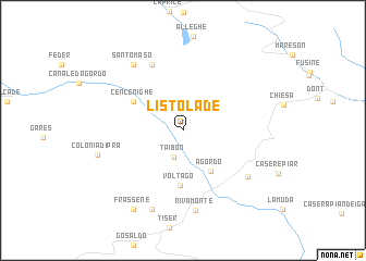 map of Listolade