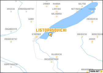 map of Listopadovichi