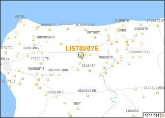 map of Listovoye