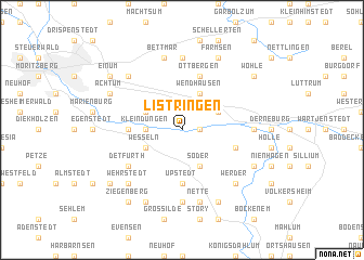 map of Listringen