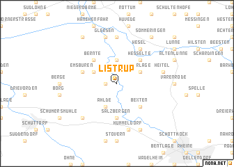 map of Listrup