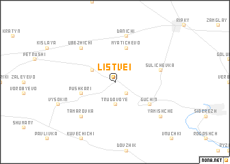 map of Listvei