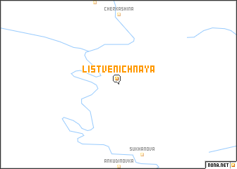 map of Listvenichnaya