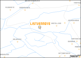 map of (( Listvennoye ))