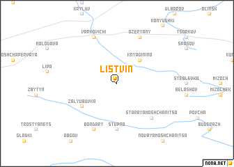 map of Listvin