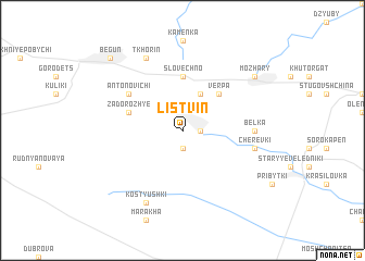 map of Listvin