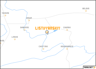 map of Listvyanskiy