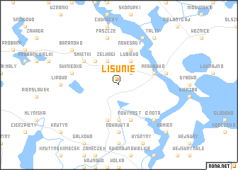 map of Lisunie