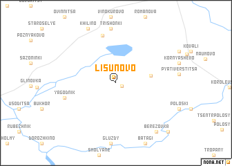 map of Lisunovo