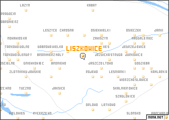 map of Liszkowice