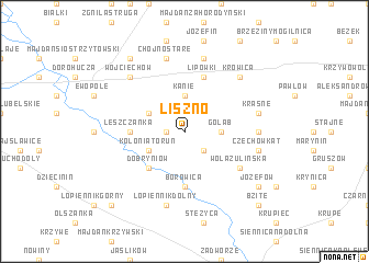 map of Liszno