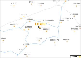 map of Litang